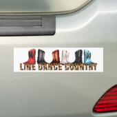 T-SHIRT Land Line Dance Bumpersticker (Op auto)