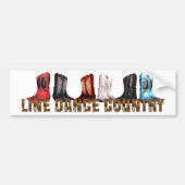 T-SHIRT Land Line Dance Bumpersticker (Voorkant)