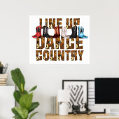 T-SHIRT Land Line Dance Poster (Thuiskantoor)