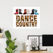 T-SHIRT Land Line Dance Poster (Thuiskantoor)