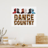 T-SHIRT Land Line Dance Poster (Keuken)