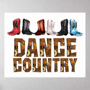 T-SHIRT Land Line Dance Poster