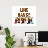 T-SHIRT Land Line Dance Poster (Thuiskantoor)