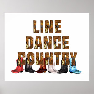 T-SHIRT Land Line Dance Poster