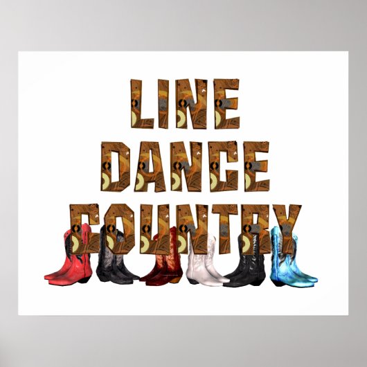T-SHIRT Land Line Dance Poster (Voorkant)