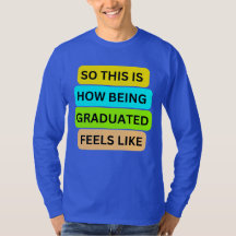 T-Shirt lange mouw diep koningsblauw SO_THIS_IS_HO