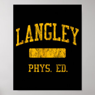 T-shirt Langley High School Hs Mclean Poster