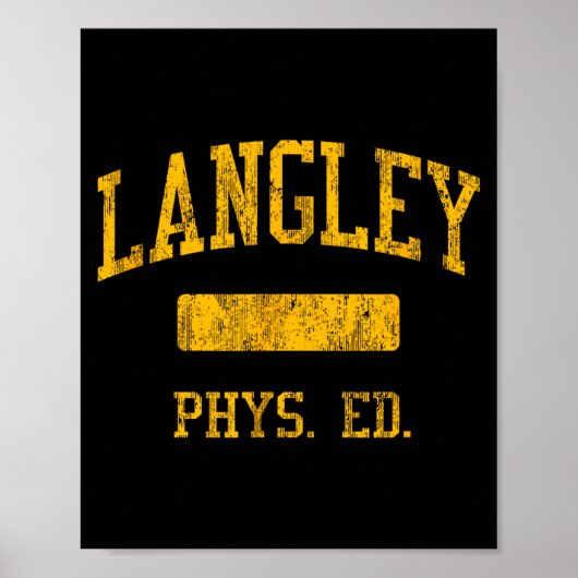 T-shirt Langley High School Hs Mclean Poster (Voorkant)
