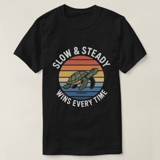T-shirt 'Langzaam en Gestaag' (Design voorkant)