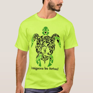 T-shirt Laten we schildpadden beschermen! Cagou St