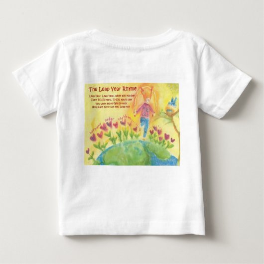 T-shirt "Leap Year Rhyme Ruffle" (Achterkant)