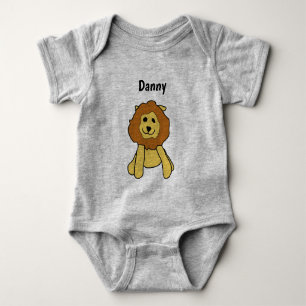 T-shirt - Leeuwen Cartoon met Naam