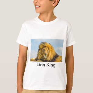 T Shirt - Leeuwenkoning Afrikaanse safariprints