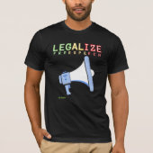T-shirt "LEGALIZE FREE SPEECH" (Voorkant)