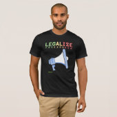 T-shirt "LEGALIZE FREE SPEECH" (Voorkant volledig)