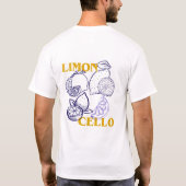 T-Shirt lemon cello.  mens fashion  (Achterkant)
