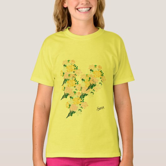 T-shirt : Lente Bloemen (Voorkant)