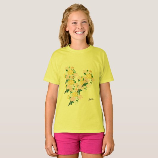 T-shirt : Lente Bloemen (Voorkant volledig)