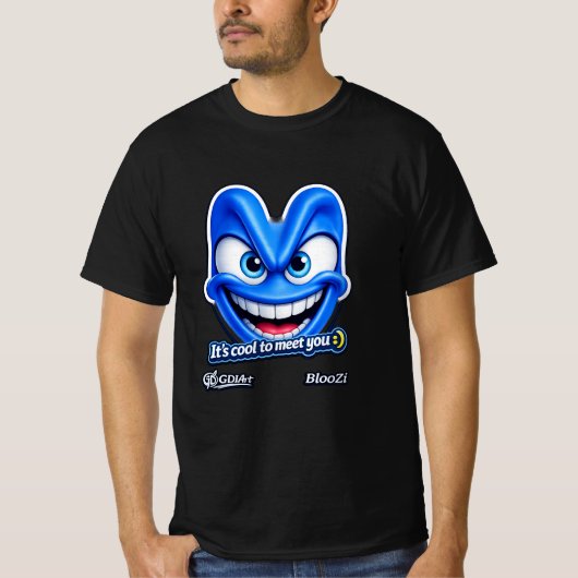 T-shirt - Leuk je te ontmoeten. (Voorkant)