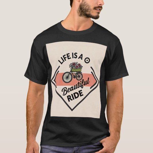 T-shirt Leven Is Een Mooie Rit (Voorkant)