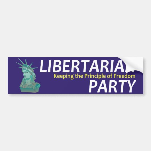 T-SHIRT Libertarian Bumpersticker (Voorkant)