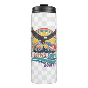 T-shirt 'Liberty's Spirit Soars' – Patriottisch Vr Thermosbeker