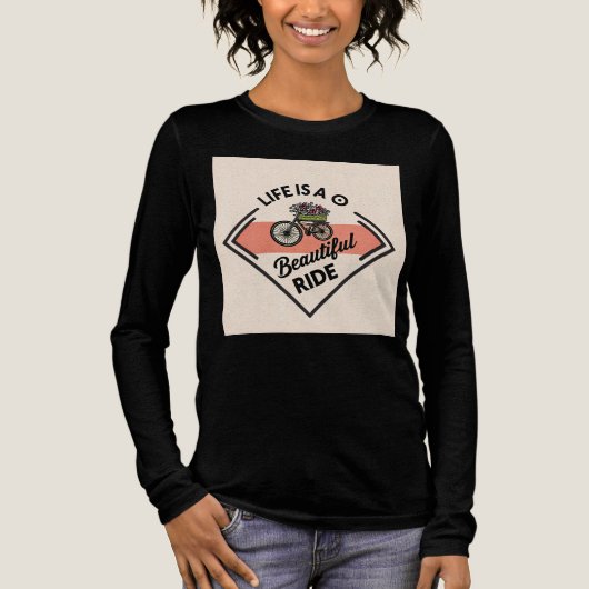 T-Shirt Life Is A Beautiful Ride (Voorkant)