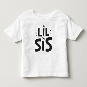 T-SHIRT LIL SIS moderne vette leuke scandi letters