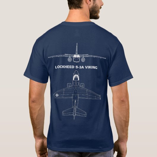 T-Shirt LOCKHEED S-3A VIKING (Achterkant)