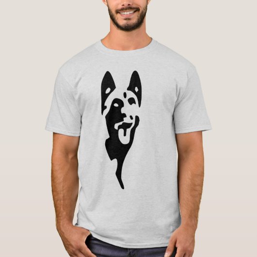 t-shirt logo malinois tête (Voorkant)