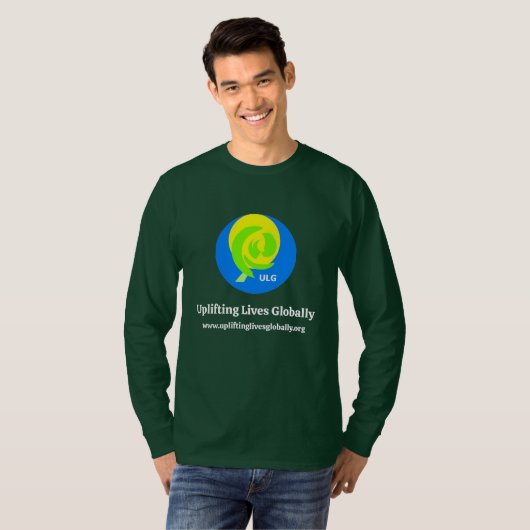 T-shirt Lon Sleeve - Forest Green (Voorkant volledig)