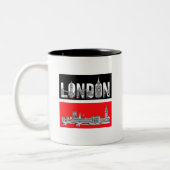 T-SHIRT LONDEN NIEUWE MODE DESIGNER T-SHIRT TWEEKLEURIGE KOFFIEMOK (Links)