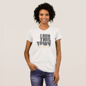 T-Shirt lopen - "Ik run deze stad-New York City" (Voorkant volledig)