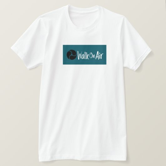 T-shirt. Lopen in de lucht T-shirt (Design voorkant)