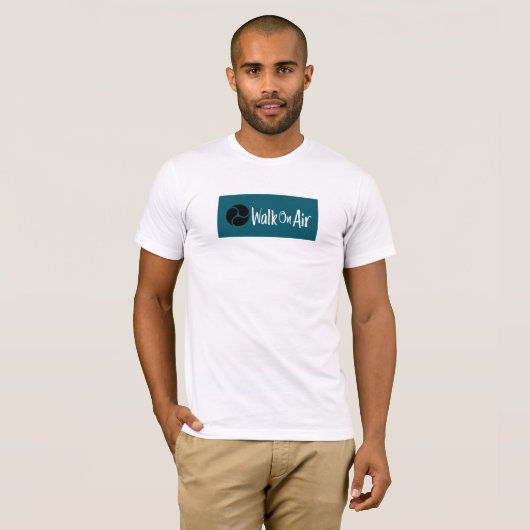 T-shirt. Lopen in de lucht T-shirt (Voorkant volledig)