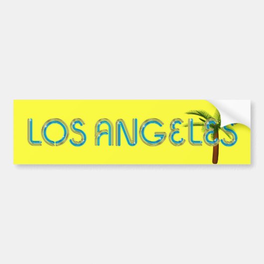 T-SHIRT Los Angeles Bumpersticker (Voorkant)