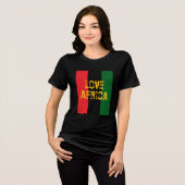 T-shirt 'Love Africa' (Voorkant volledig)
