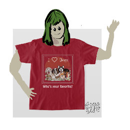 T-shirt Love Dog Pack Club