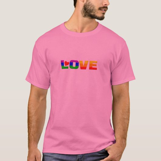 T-shirt Love/Freedom Rings (Voorkant)