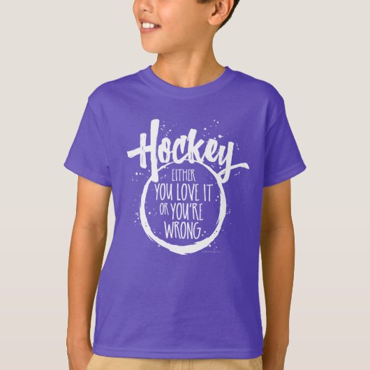 T-shirt 'Love Hockey' (Voorkant)