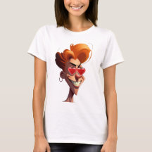 T-shirt love-humoristische vrouw