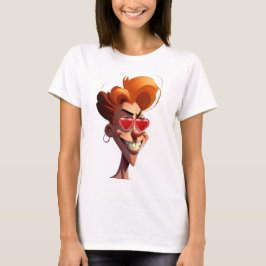 T-shirt love-humoristische vrouw