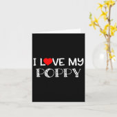 T-shirt 'Love My Poppy' - geweldig cadeau voor Vad Kaart (Gele Bloem)