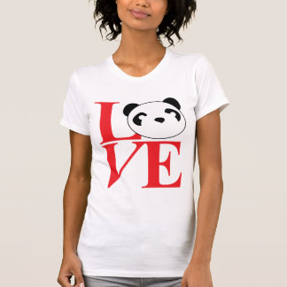 T-shirt Love Pandas in Red