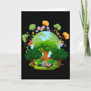 T-shirt 'Love Your Planet Mother Earth'  Kaart