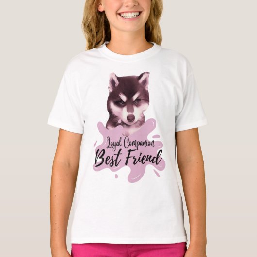 T-shirt Loyale metgezel, beste vriend (Voorkant)