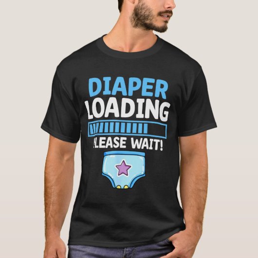 T-shirt luier laden Even geduld Trots (Voorkant)