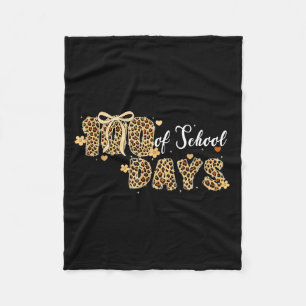 T-shirt Luipaard 100 Dagen School Leraren Fleece Deken