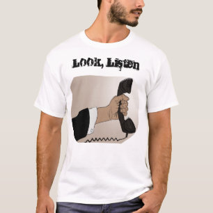 T-shirt Luister naar volledige opstand op achterzi