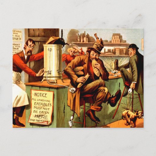 T-SHIRT Lunch Break Briefkaart (Voorkant)